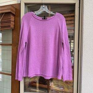 Eileen Fisher Purple Crew Neck Sweater